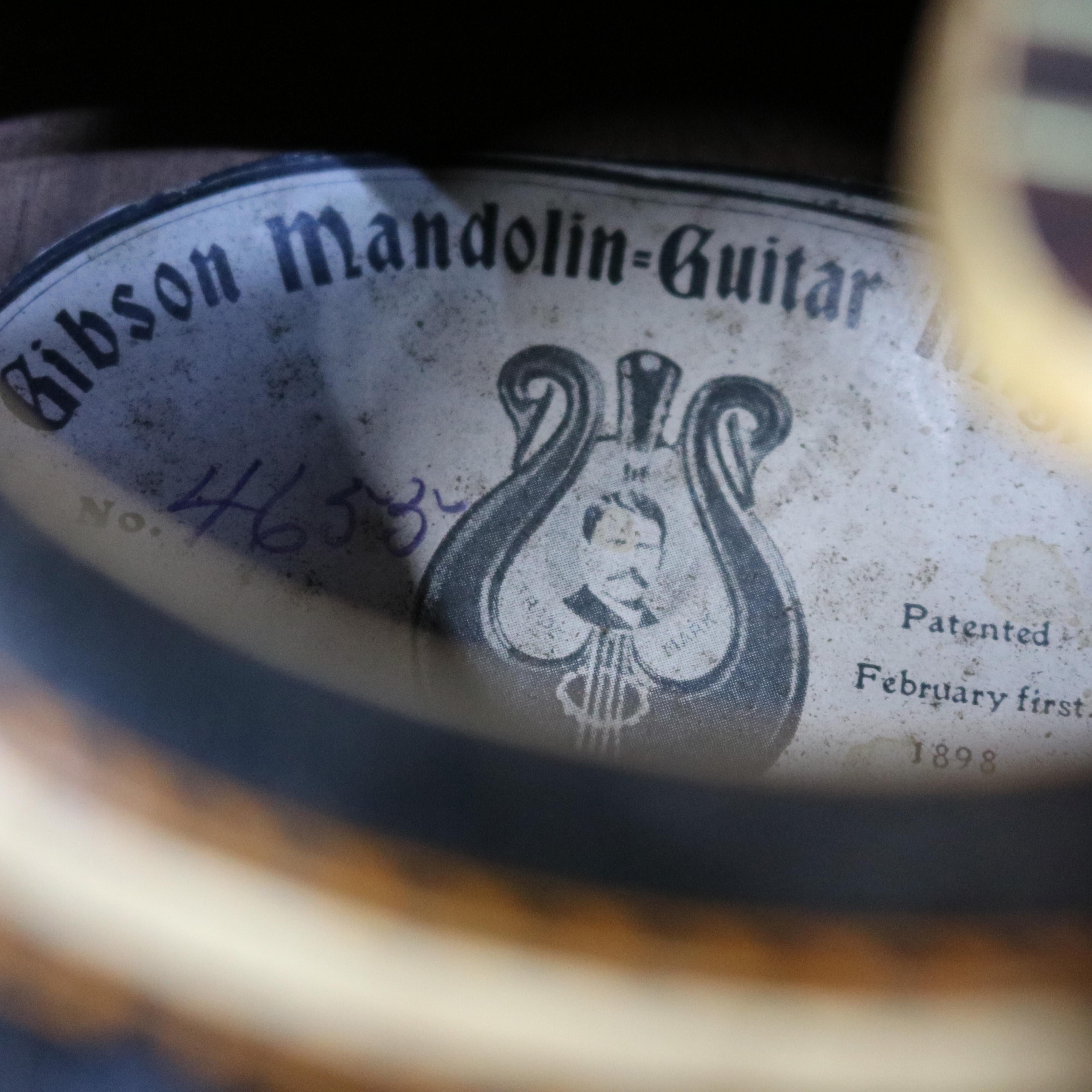 Antique Gibson Mandolin-Guitar with Case, circa 1920 8