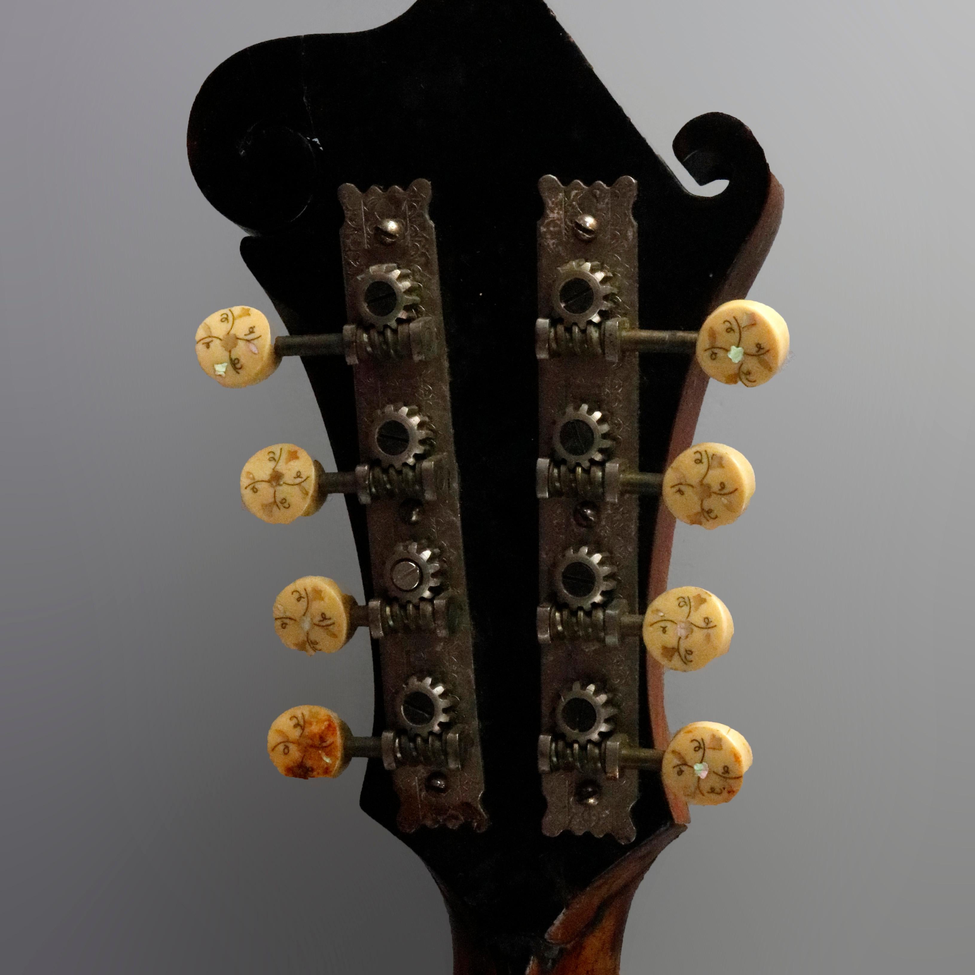 Carved Antique Gibson Mandolin-Guitar with Case, circa 1920
