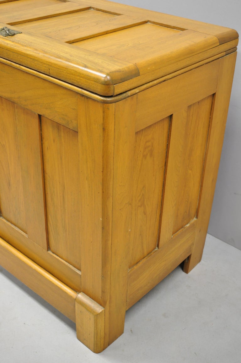 Antique Gibson Refrigerator Co. Small Oak Icebox Ice Chest For Sale at