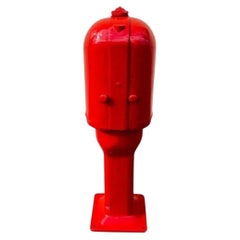 Antike rote Selbstmess-Tankstelle Typ 208 von Gilbert & Barker – Vintage-Straßenrand-Zapfsäule