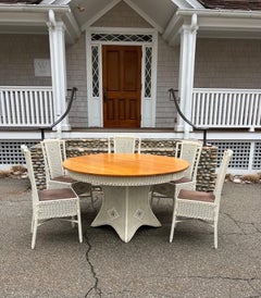 Antique Gilbert Prince Wicker Dining Set