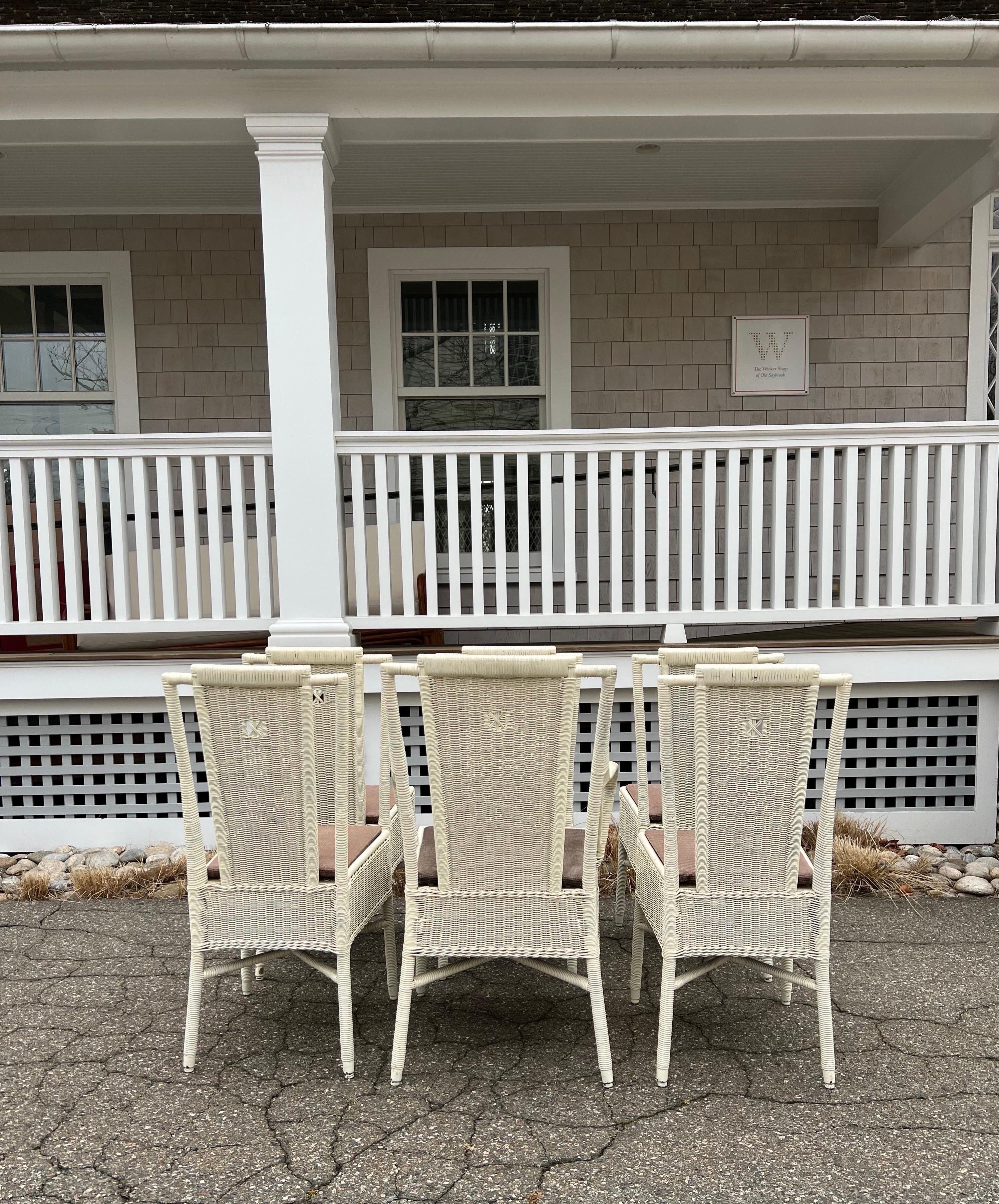 Antique Gilbert Prince Wicker Dining Set For Sale 3