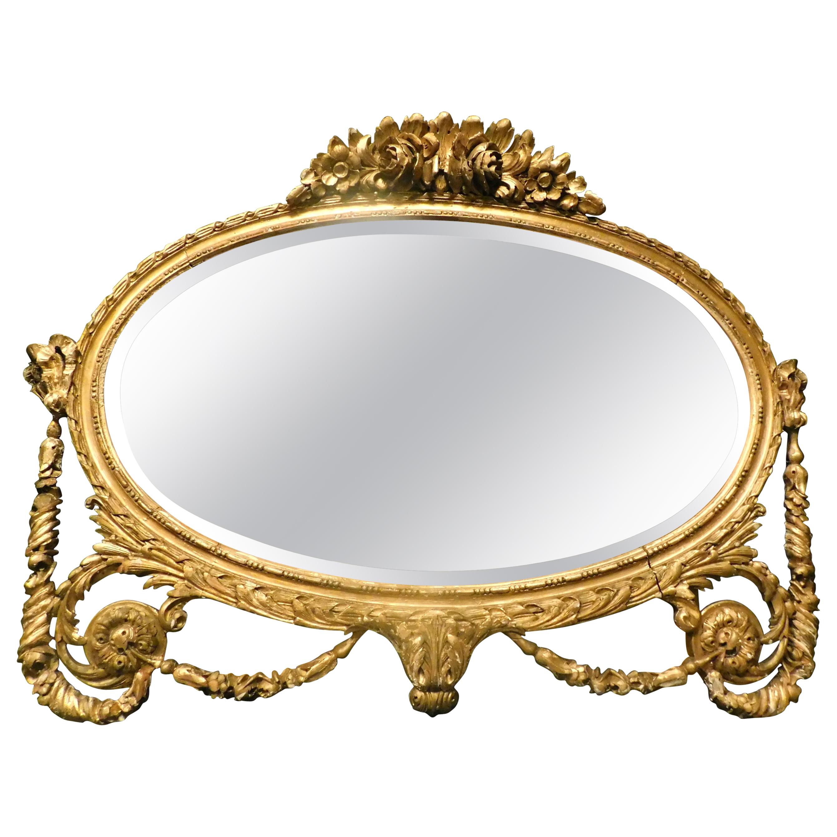 Antique Gilded and Carved Wooden Mirror, 1800 Italy at 1stDibs 1800