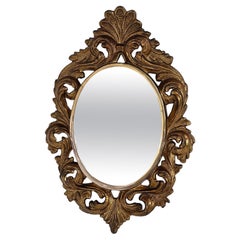 Antique Gilded Bronze Regency and Rocaille Mirror