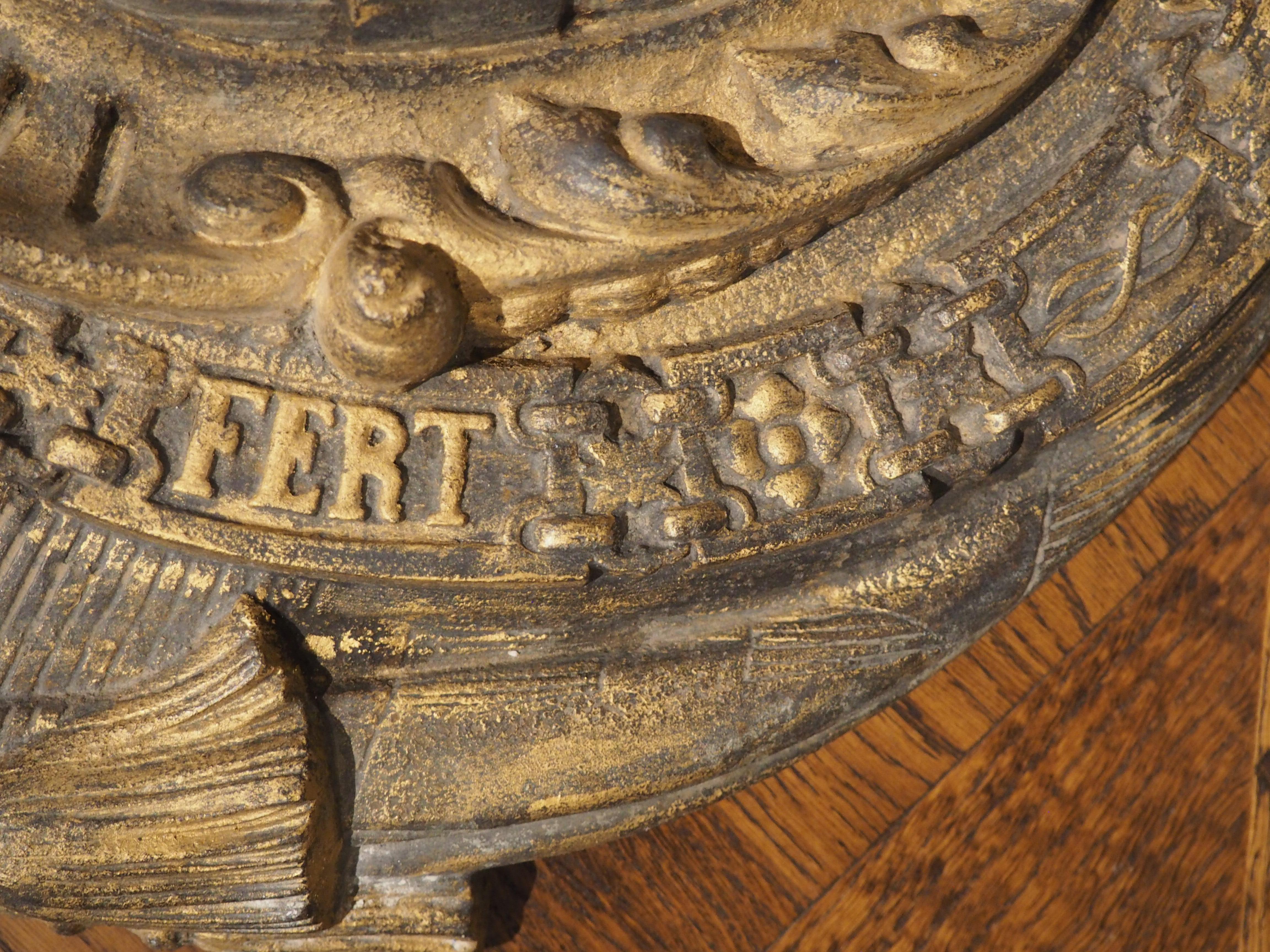 Antike Wappentafel aus vergoldetem Gusseisen, The House of Savoy, um 1900 im Angebot 2