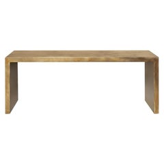 Antique Gilded Metal Console Table