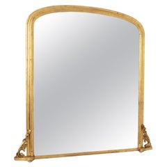 Antique Gilded Mirror with Original Mirror Plate, c.1880