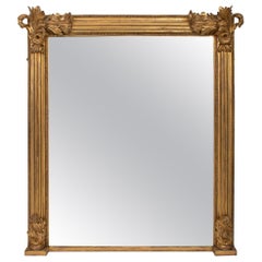 Antique Gilded Overmantel Mirror, circa 1820