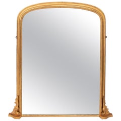 Used Gilded Overmantel Mirror, circa 1885