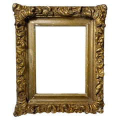 Antique Gilded Small French Frame / Mirror