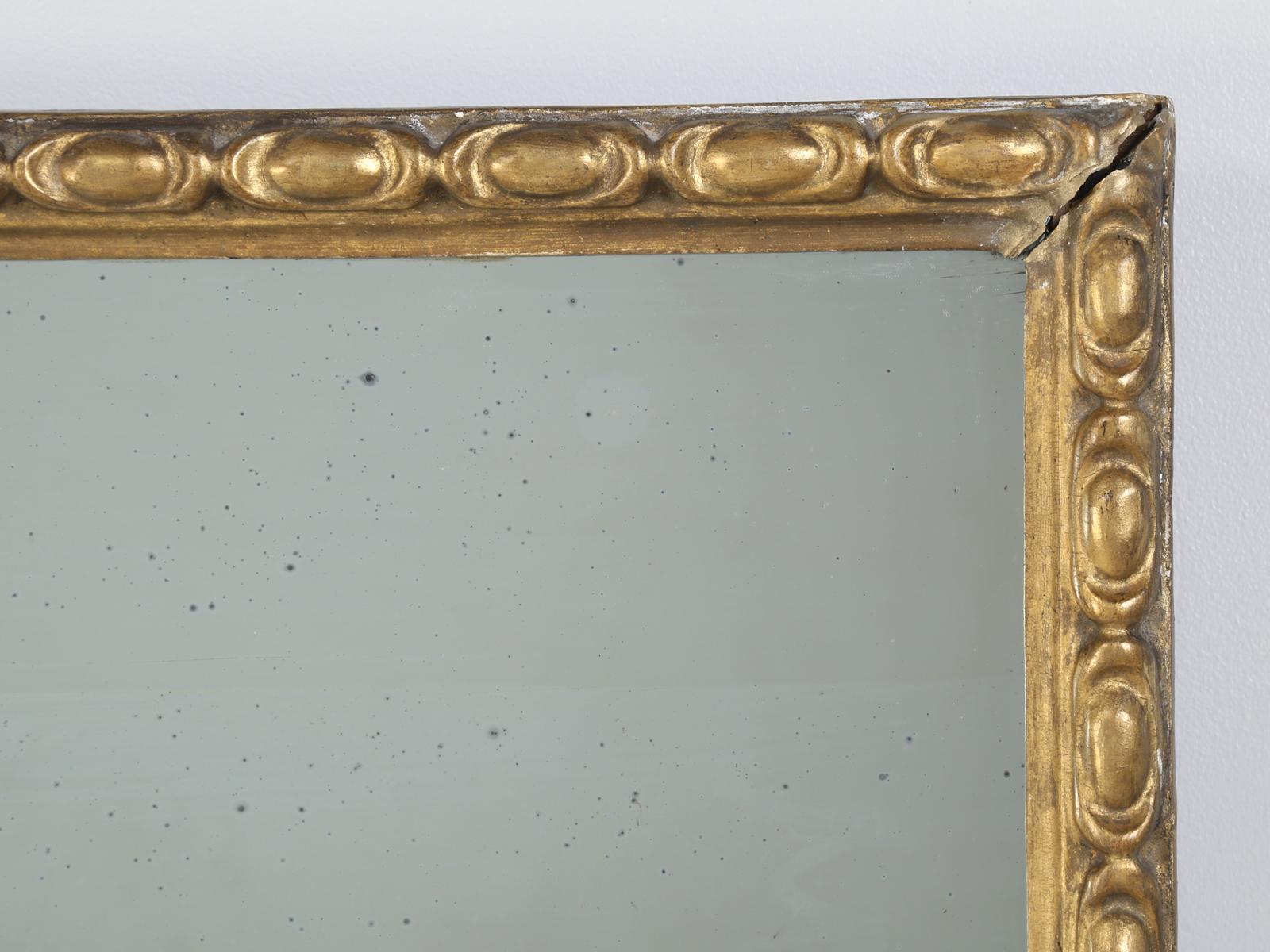 Gilt Antique Gilded Very Large Mirror from Ireland with Old Glass
