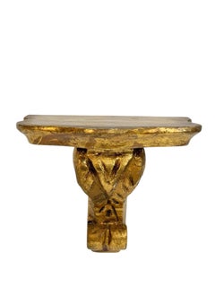 Antike vergoldete Wandkonsole, Barockstil, frühes 20. Jahrhundert