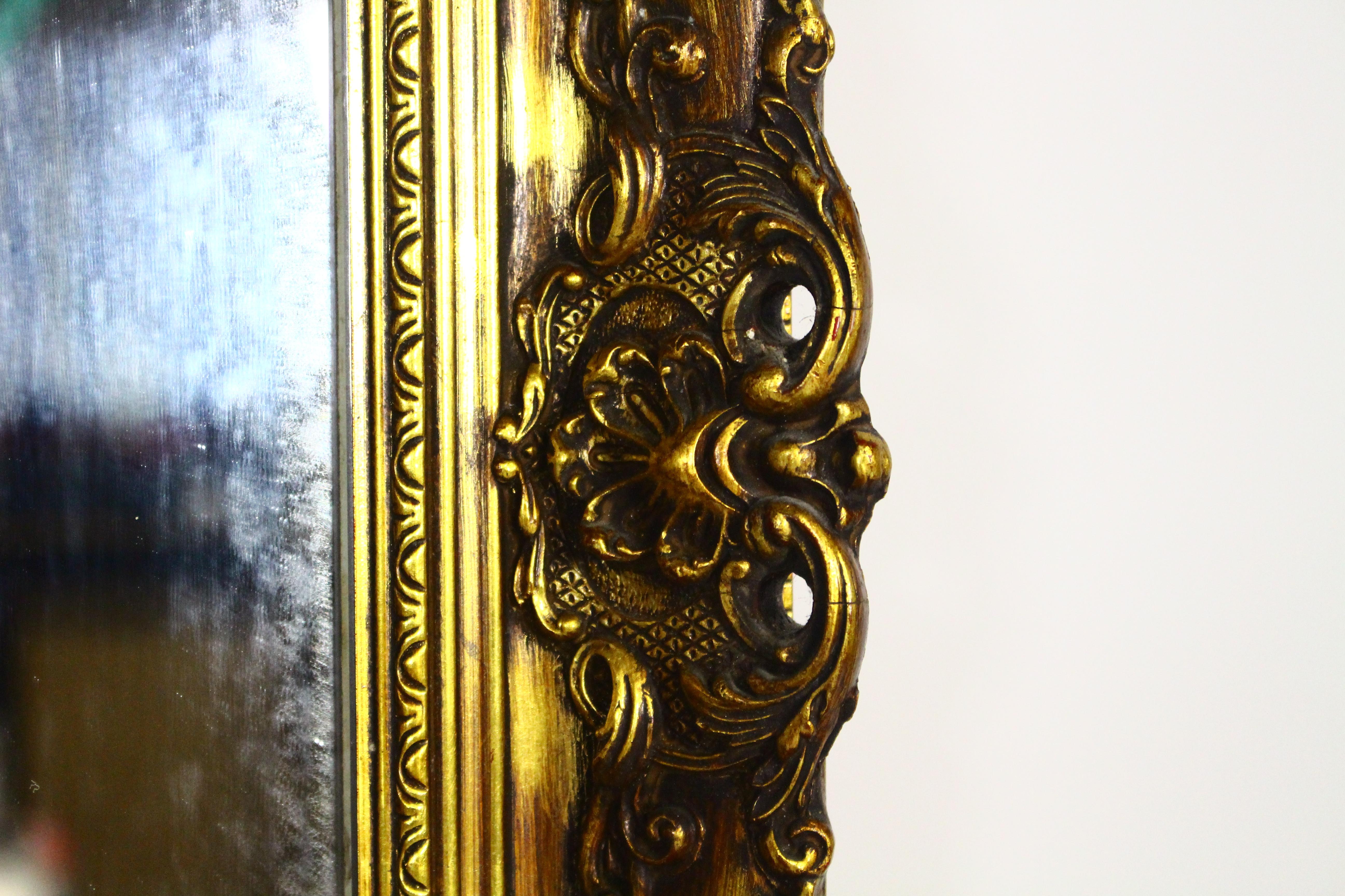 20th Century Antique Gilded Wall Mirror For Sale