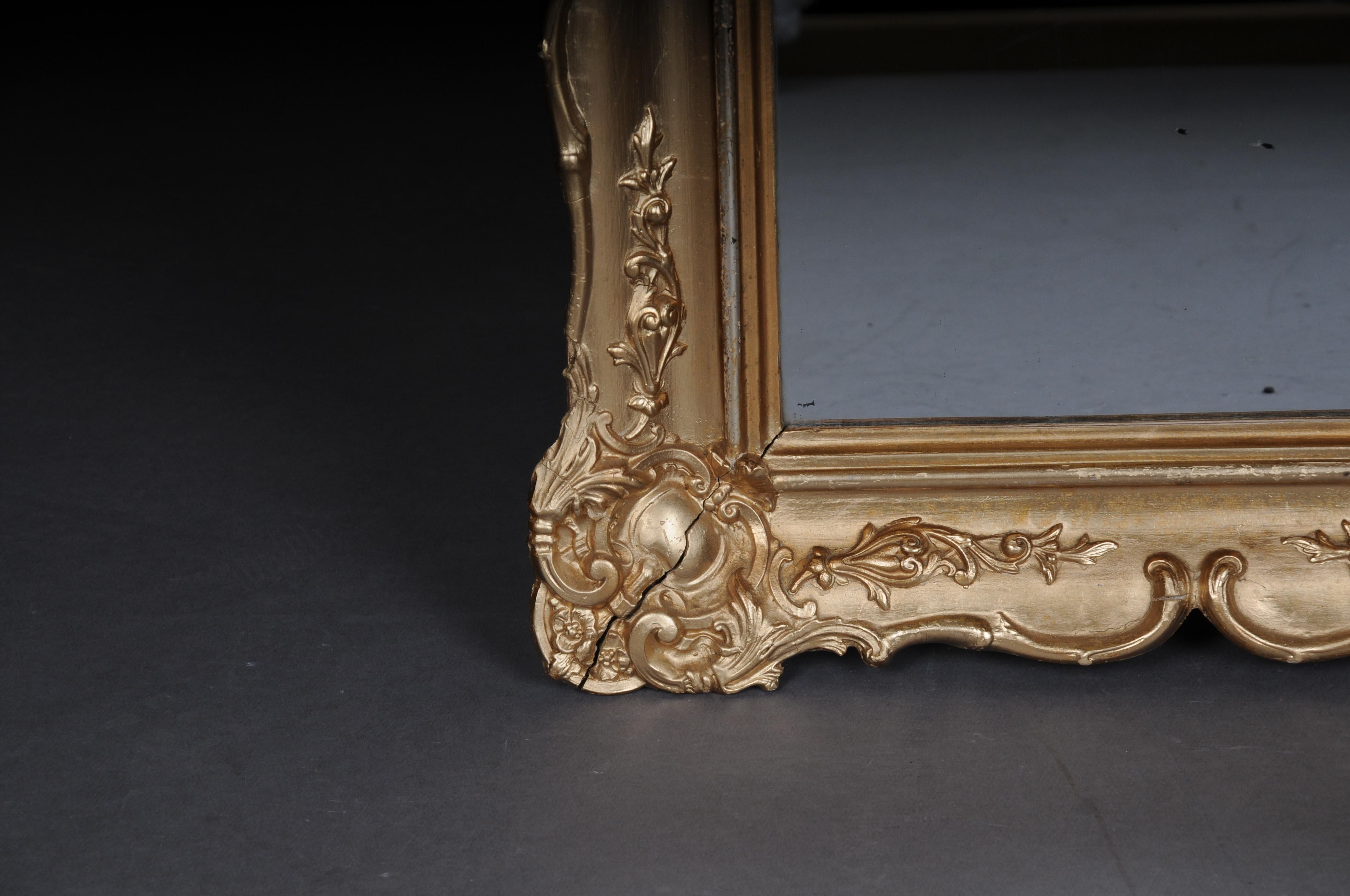 Antique gilded wall mirror, Germany around 1870 For Sale 4