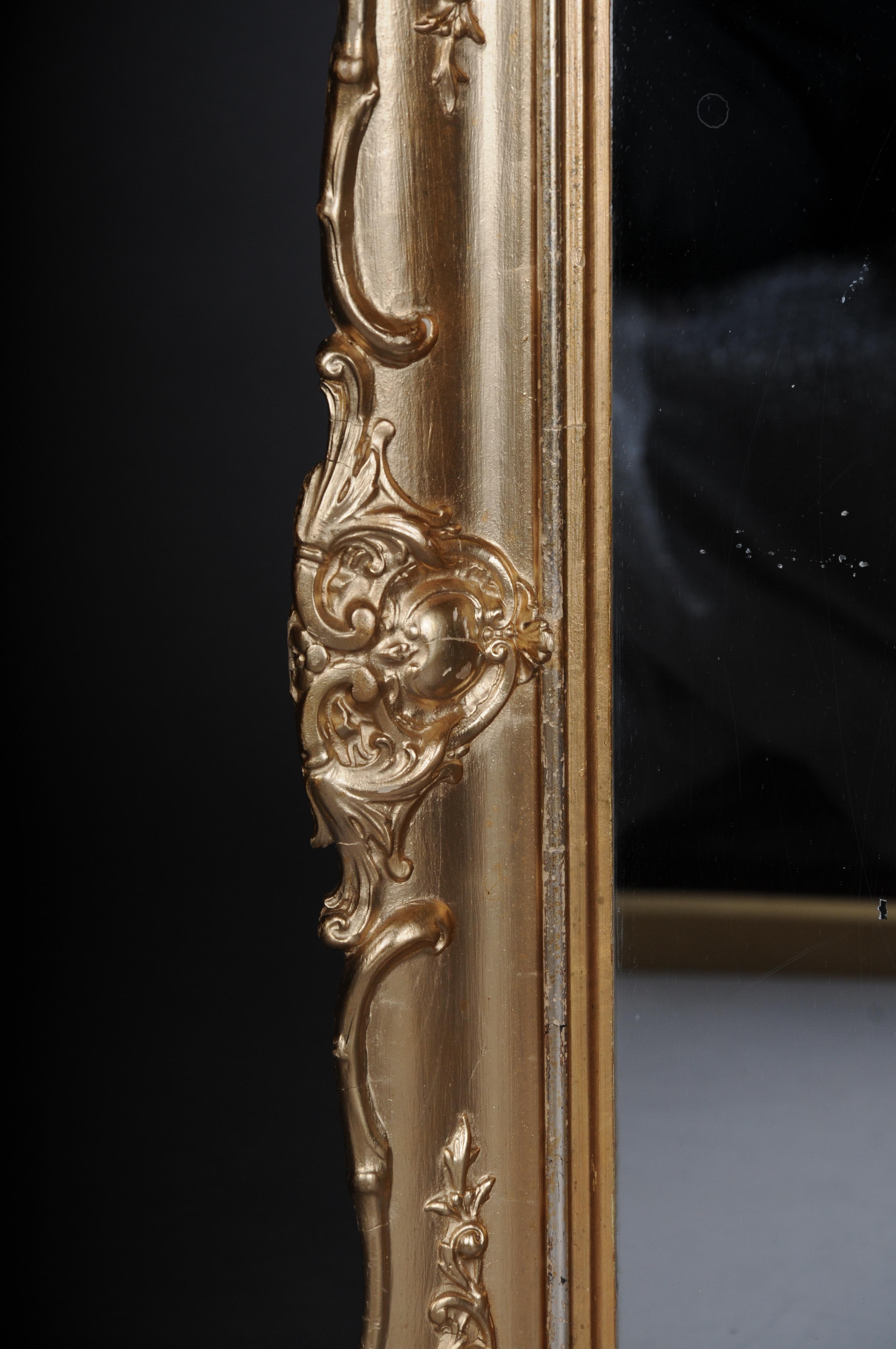 Antique gilded wall mirror, Germany around 1870 For Sale 6