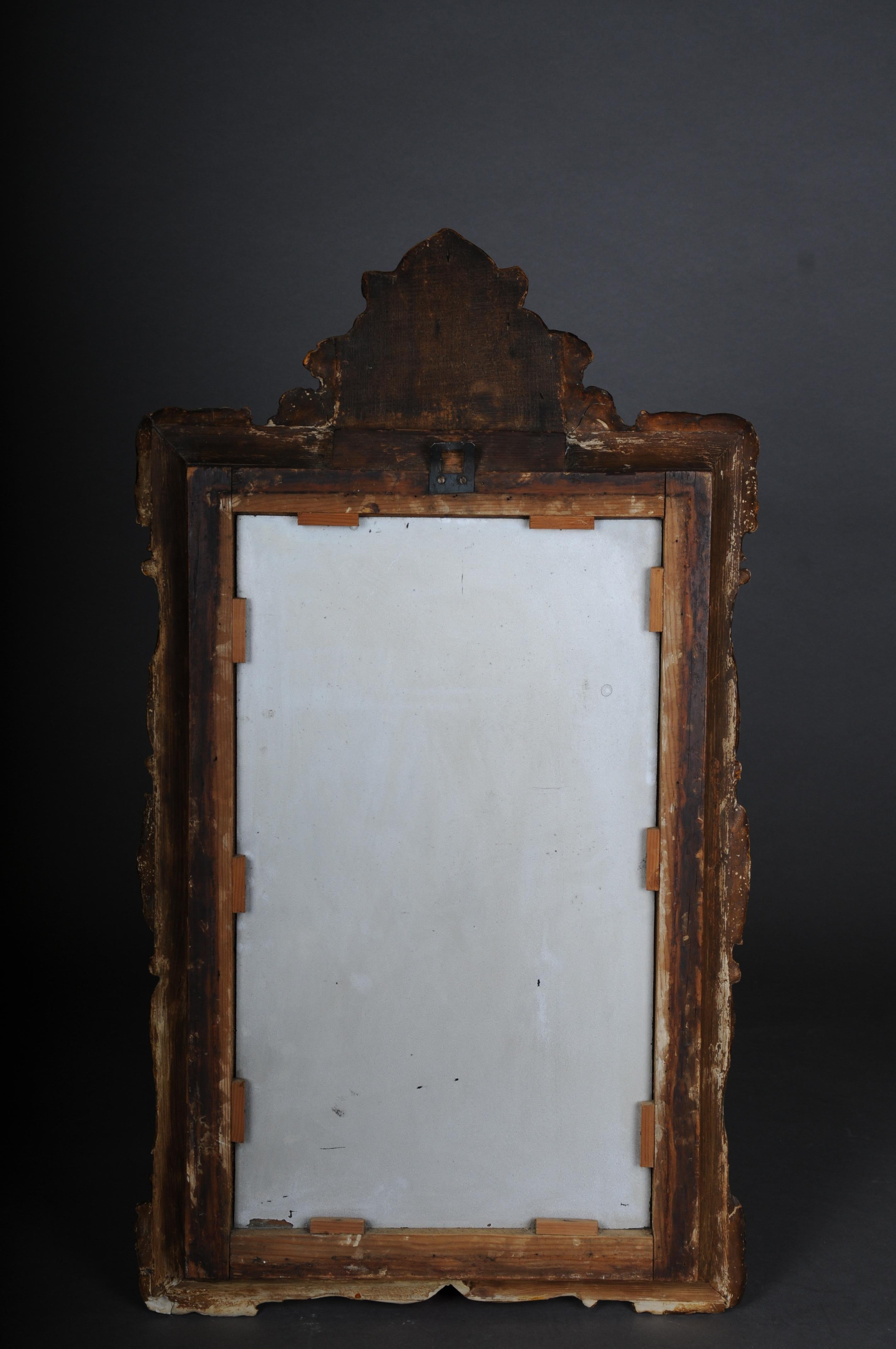 Antique gilded wall mirror, Germany around 1870 For Sale 8