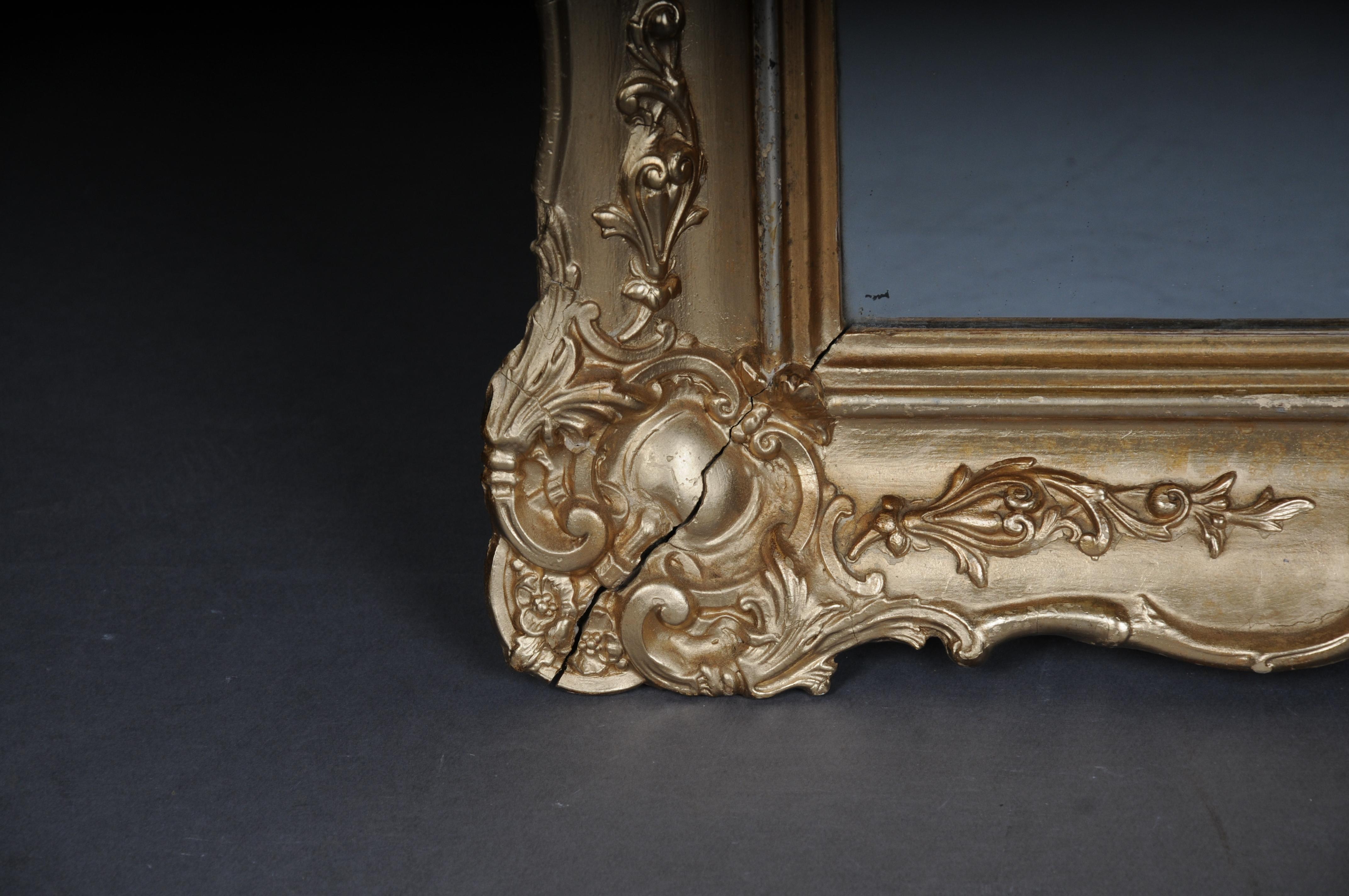 Late 19th Century Antique gilded wall mirror, Germany around 1870 For Sale