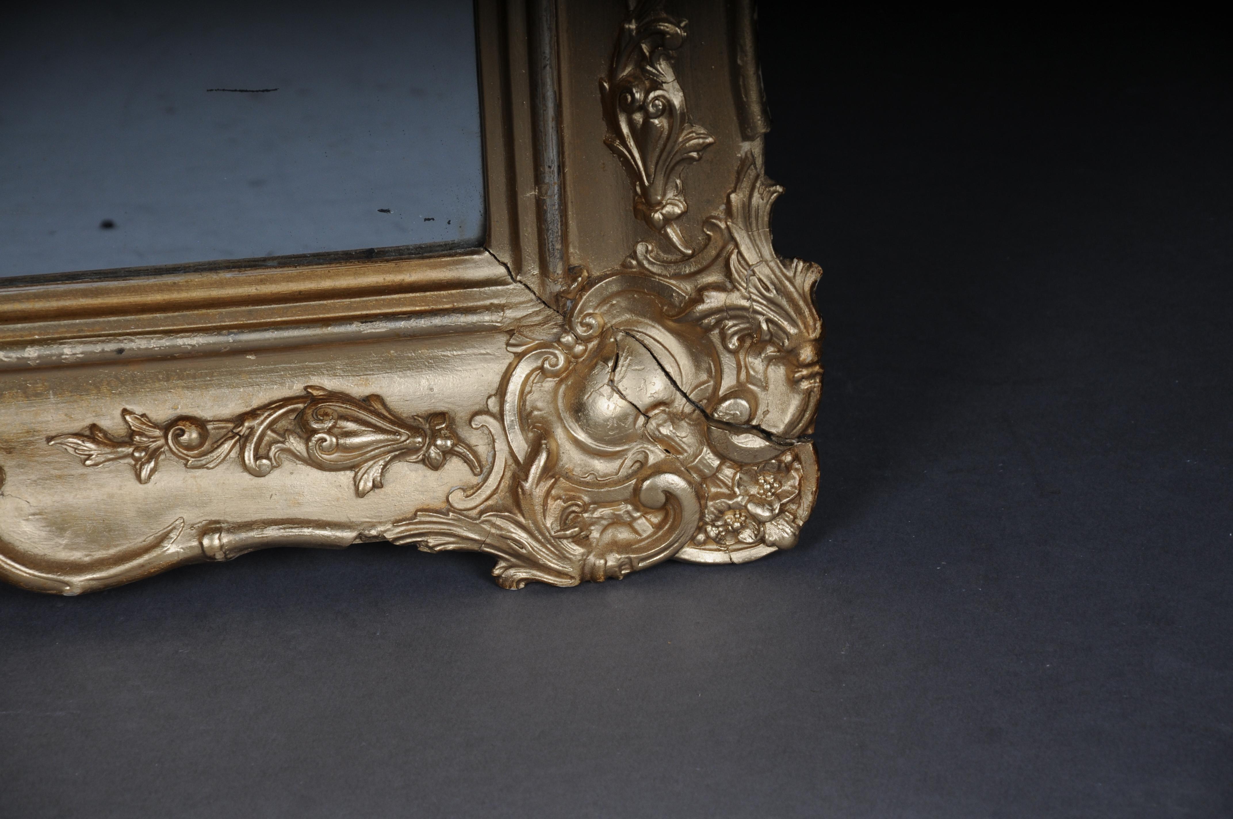Mirror Antique gilded wall mirror, Germany around 1870 For Sale