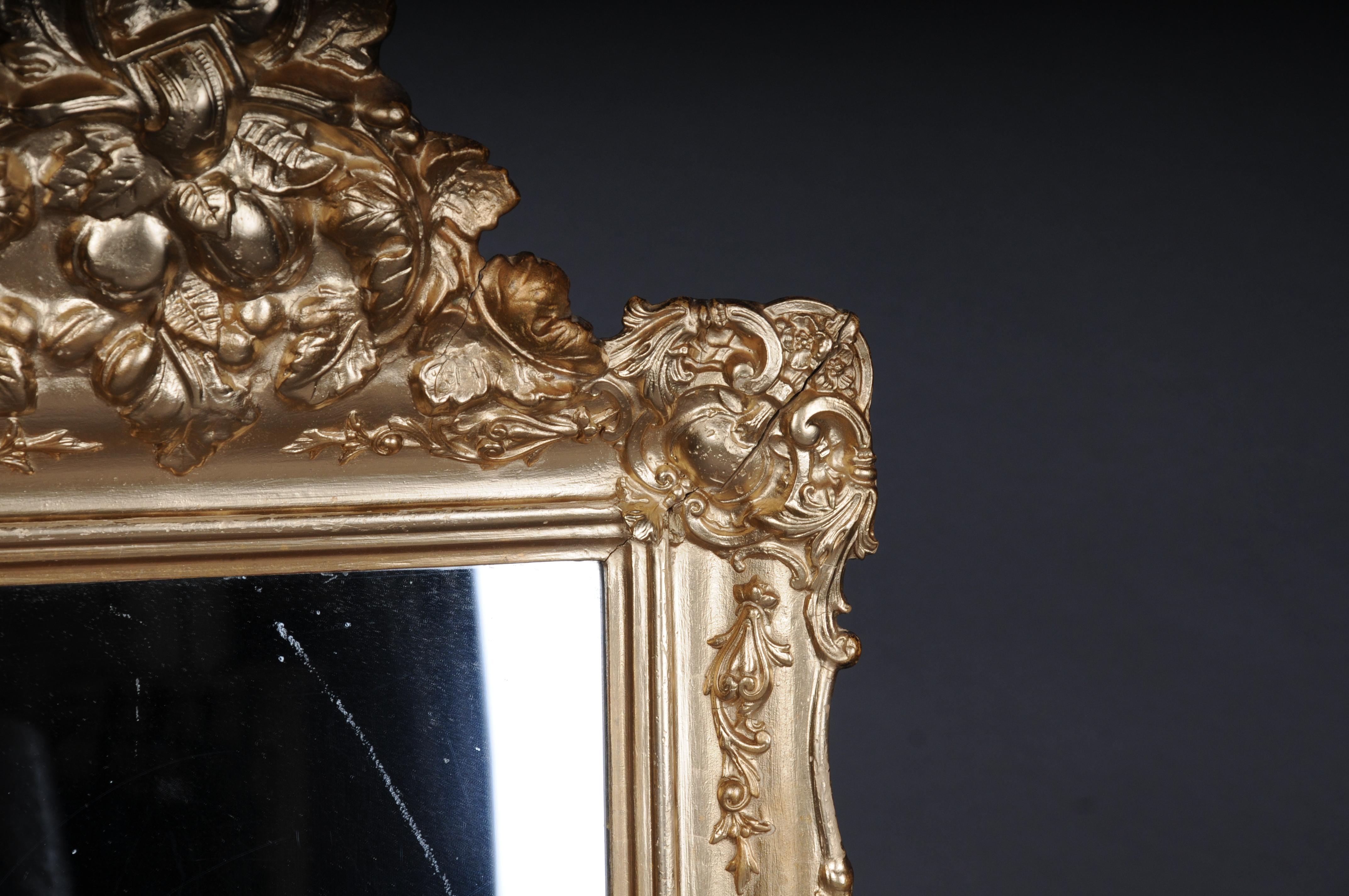 Antique gilded wall mirror, Germany around 1870 For Sale 2