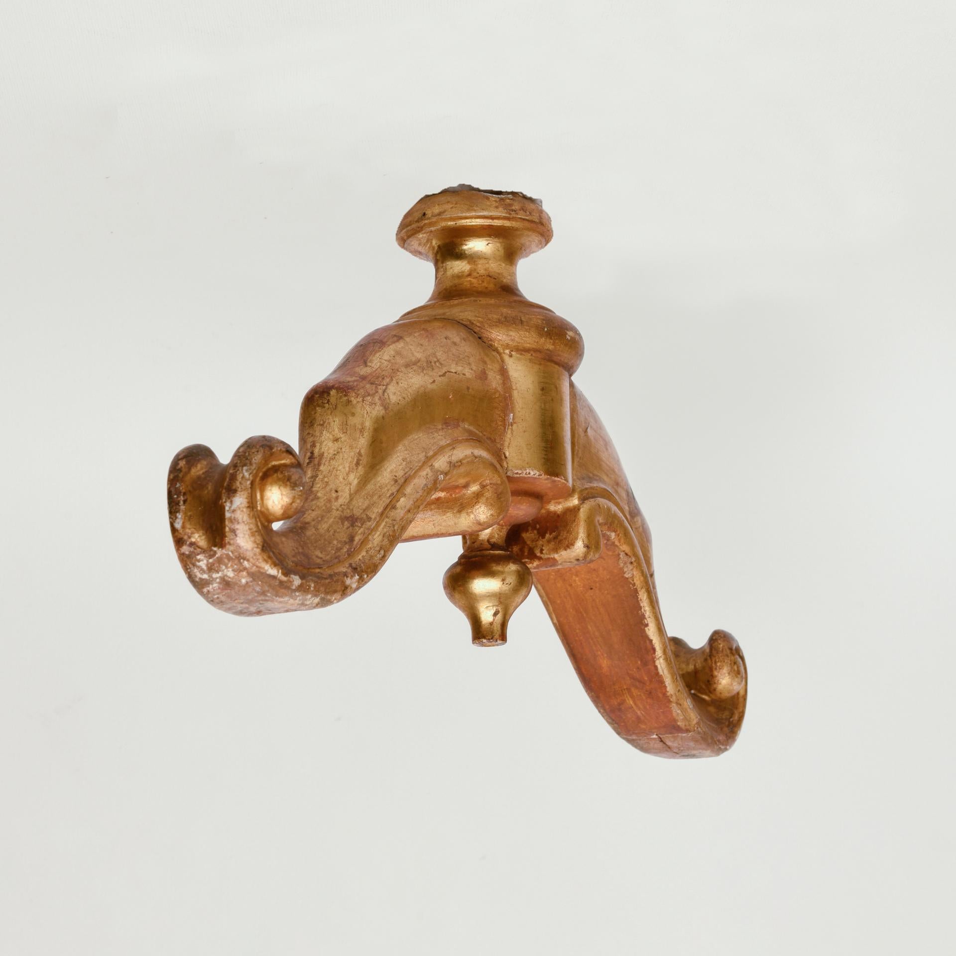 Antique Gilded Wooden Objects In Excellent Condition For Sale In Alessandria, Piemonte