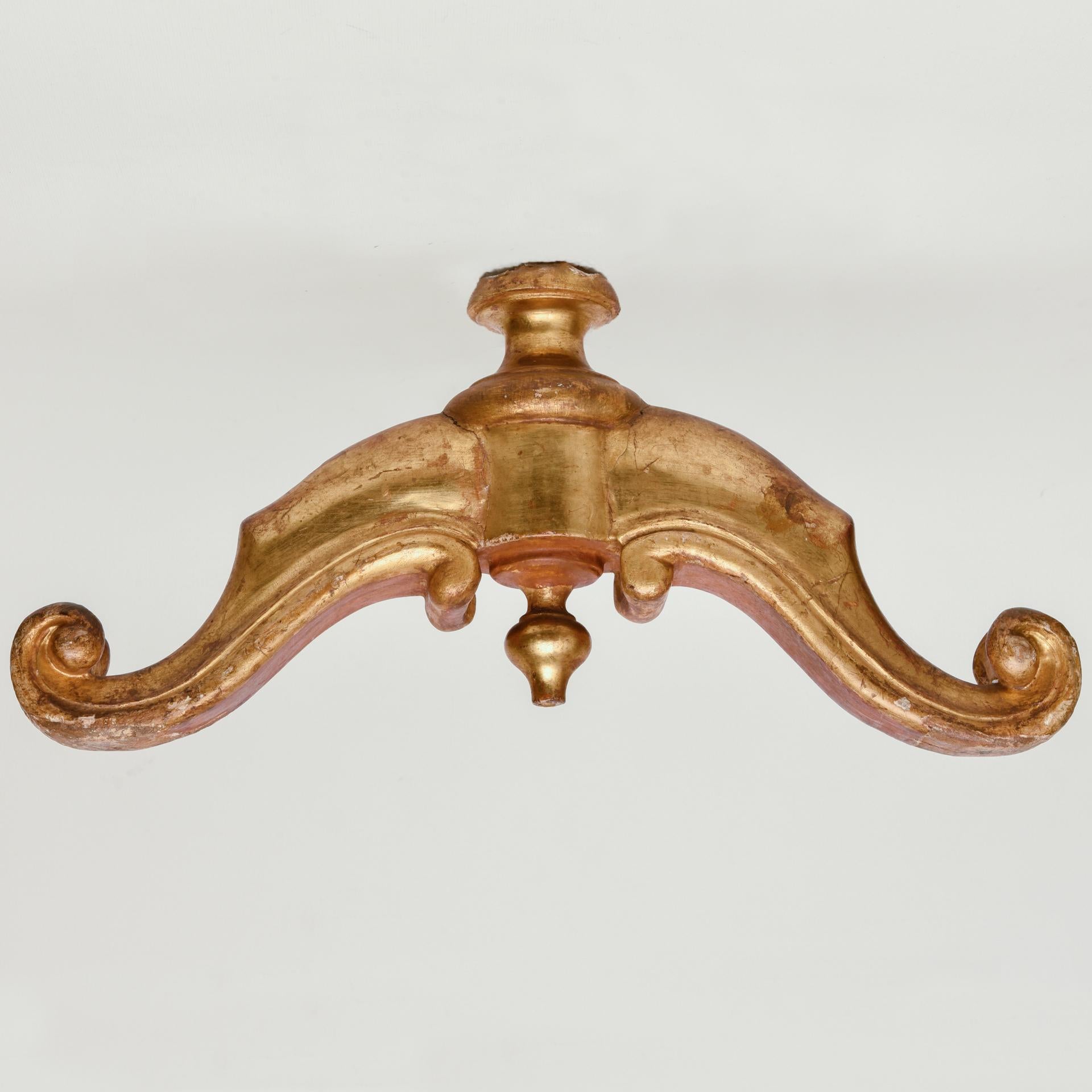 Fruitwood Antique Gilded Wooden Objects For Sale