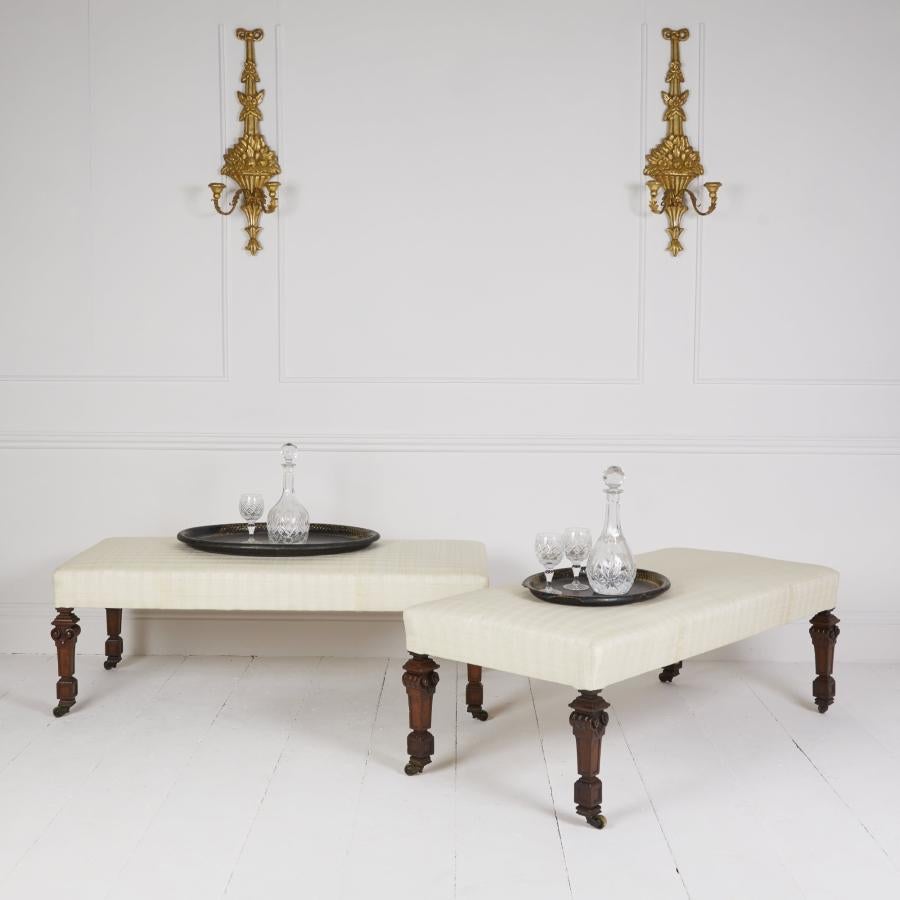 Tabourets anciens sur mesure à pieds Gillows Bon état - En vente à Stroud, GB