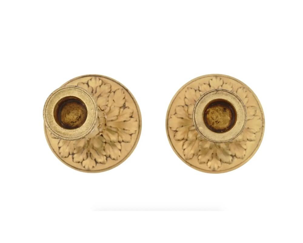 20th Century Antique Gilt Bronze Candlesticks by Susse Freres