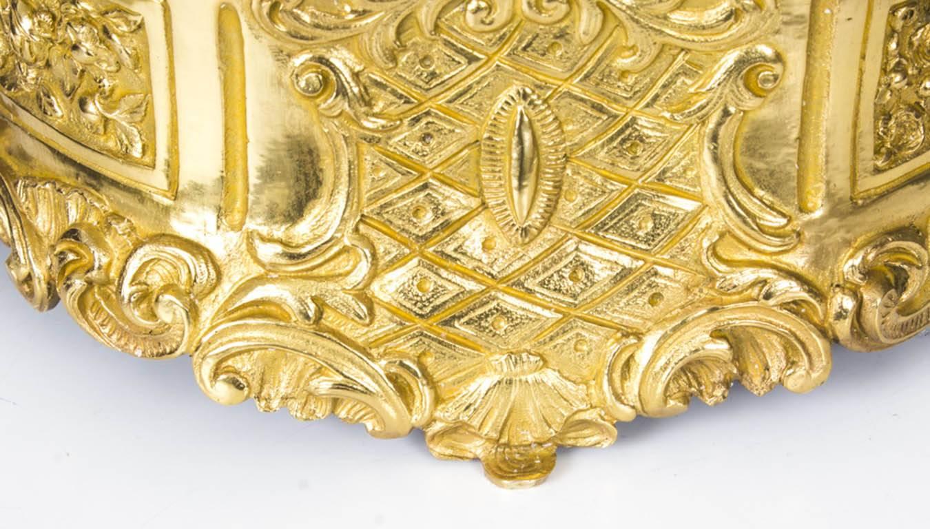 Antique Gilt Bronze Casket Inset Sevres Porcelain Plaques, 19th Century 4