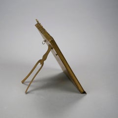 Antique Gilt Bronze Easel Back Photo Frame Signed Stern Brothers NY c1900