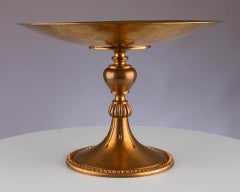 Antique Gilt Bronze Gold Ormolu Neoclassical Decorative Fruit Cake Tazza Stand