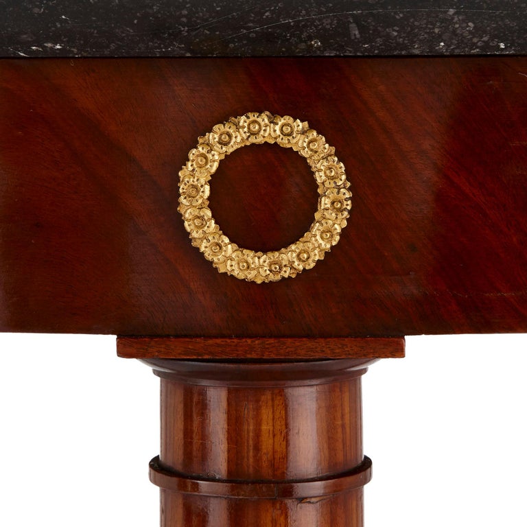 Antique Gilt Bronze Mounted Centre Table with Marble Top In Good Condition For Sale In London, GB