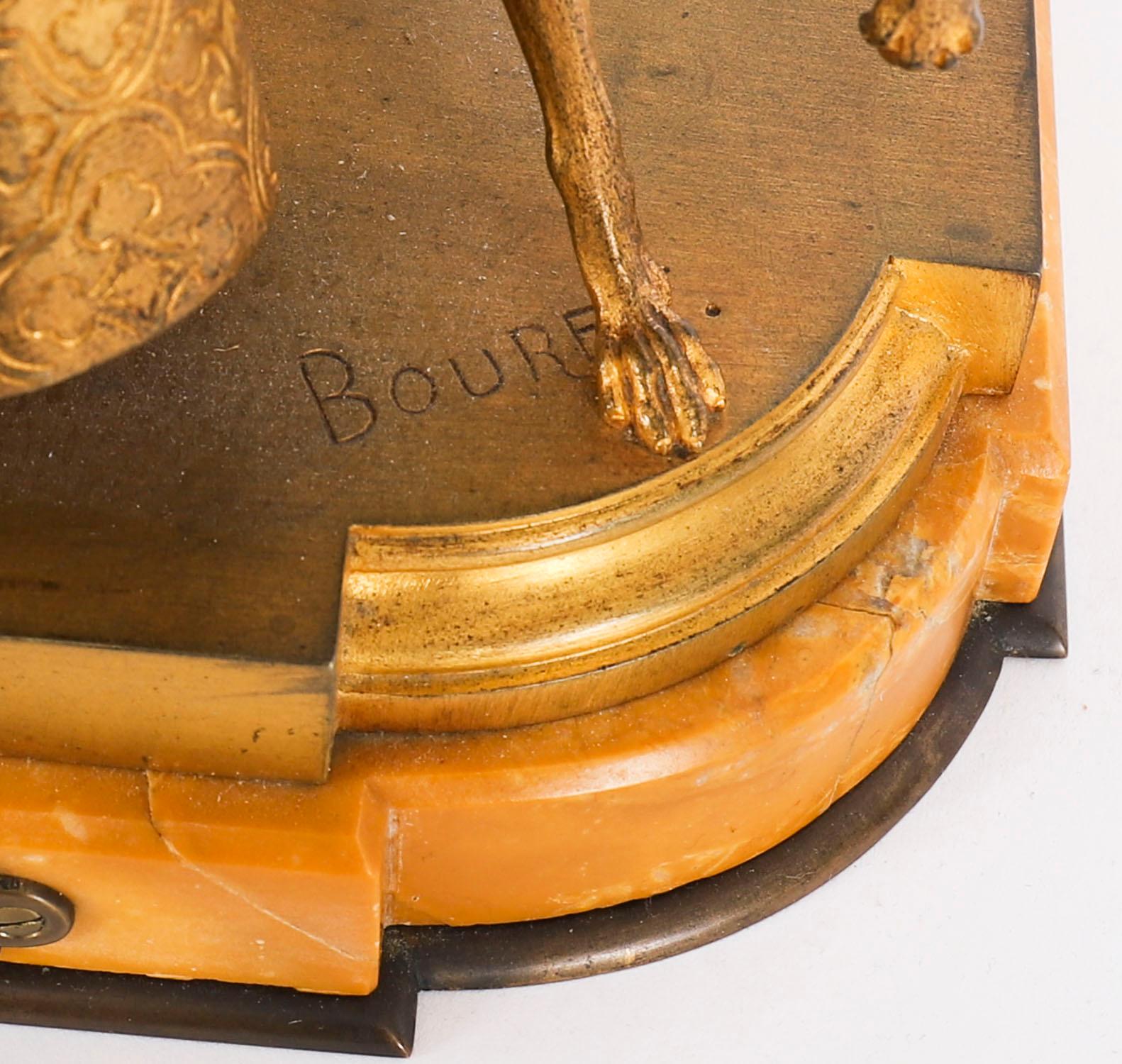 Scultura antica in bronzo dorato di Reine Isabella di Eurotrope Bouret del XIX secolo in vendita 4