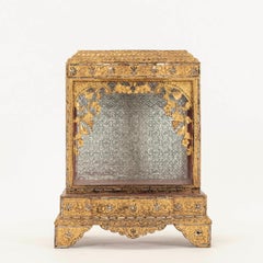 Antique Gilt Burmese Buddha Shrine I