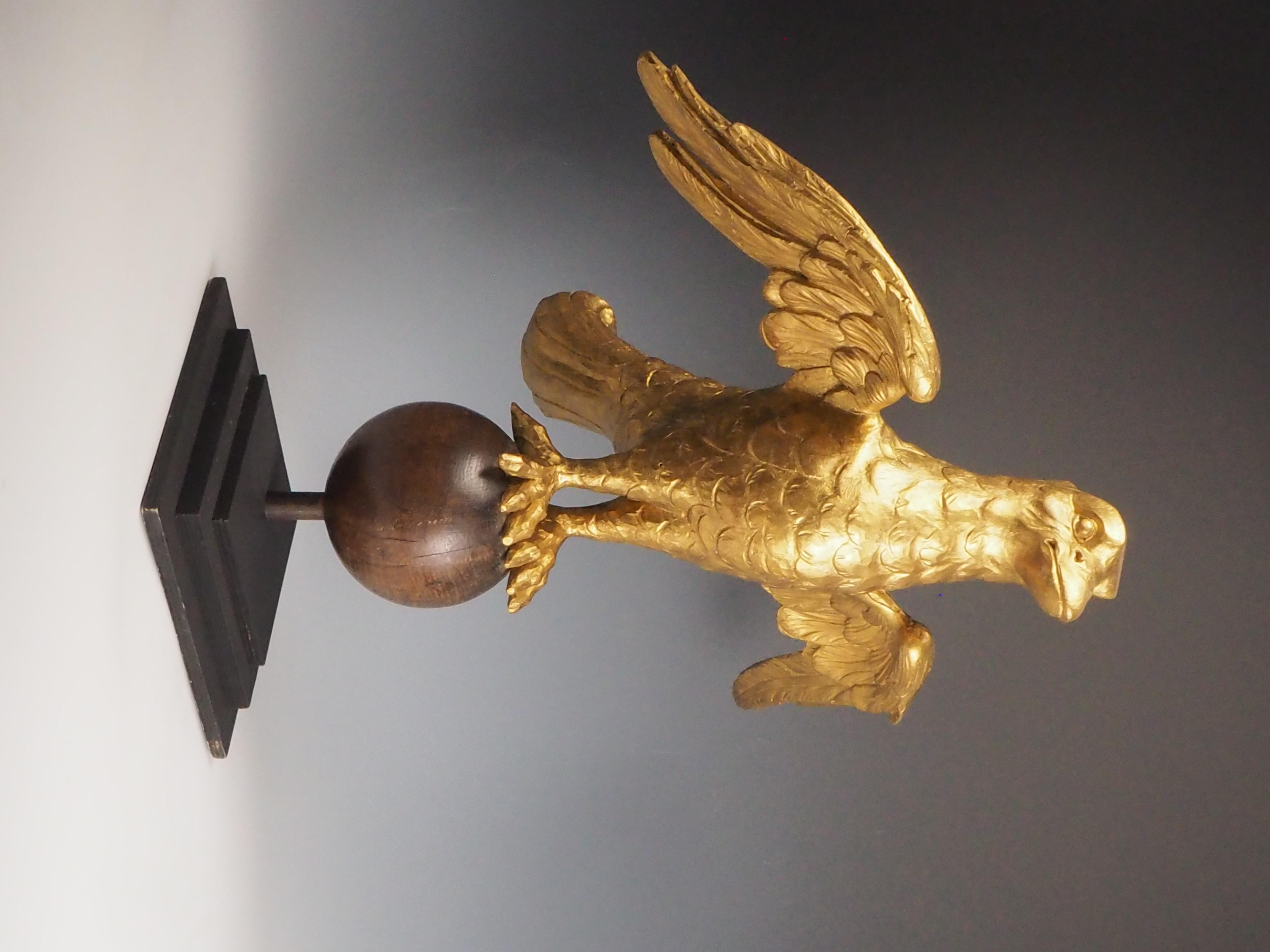 Antike vergoldete geschnitzte Adler Rednerpult - Ornate Gothic Church Stand c.19th Century im Angebot 3
