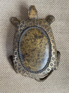 Antique Gilt Carved Tortoise Foot Rest