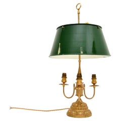 Antique Gilt Metal and Tole Table Lamp
