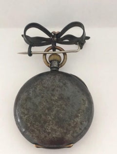 Antique Gilt Metal and Gold Brooch Fob Watch