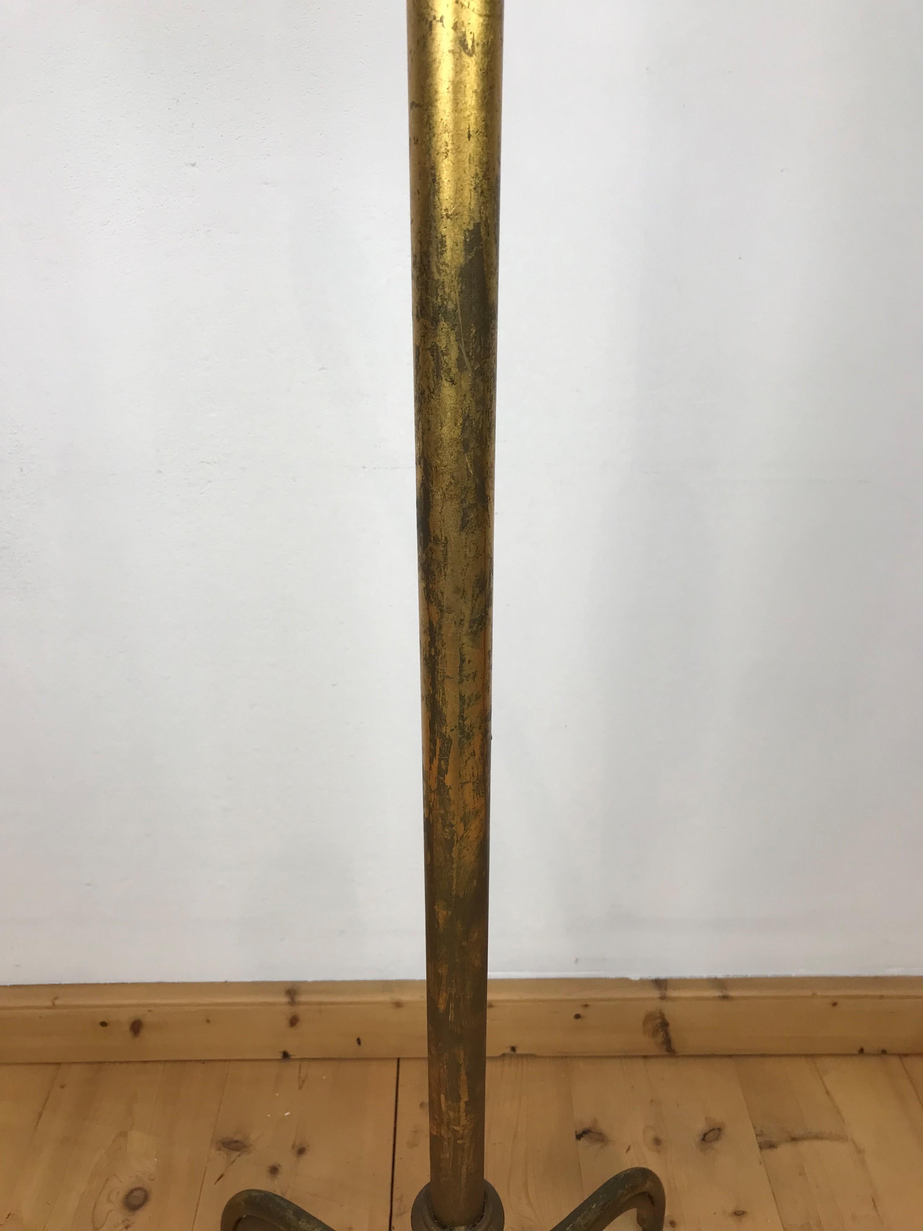 Antique Gilt Metal Hat and Coat Stand For Sale 3