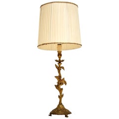 Antique Gilt Metal Table Lamp