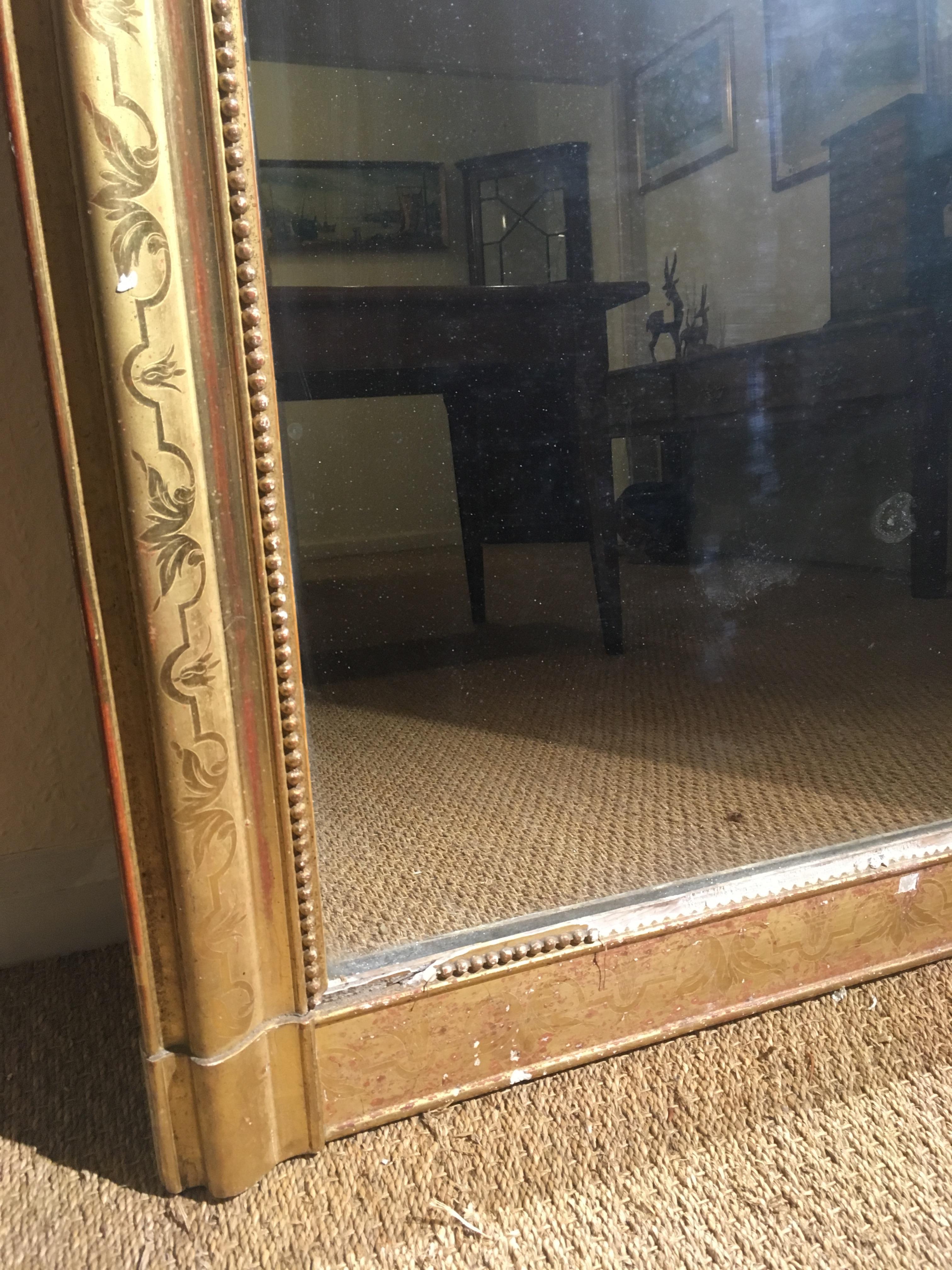 Antique Gilt Mirror 2