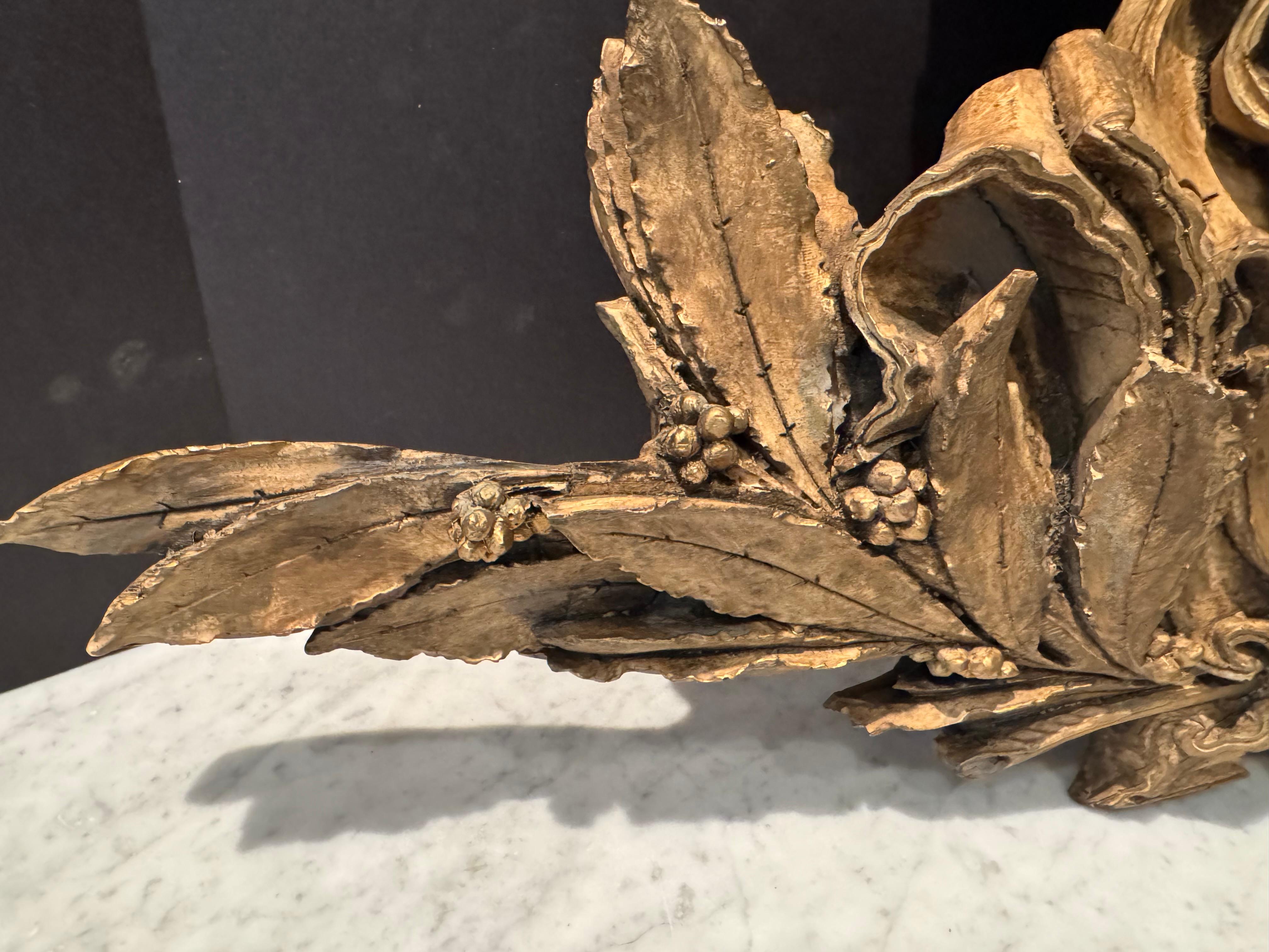 Sculpture murale ancienne en vermeil avec fragment de porte Bon état - En vente à Hopewell, NJ