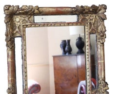Antique Gilt Overmantle Wall Mirror Early 19th Century