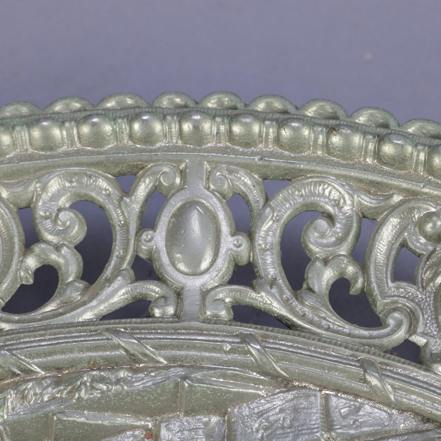 French Antique Gilt Silver High Relief Charger 