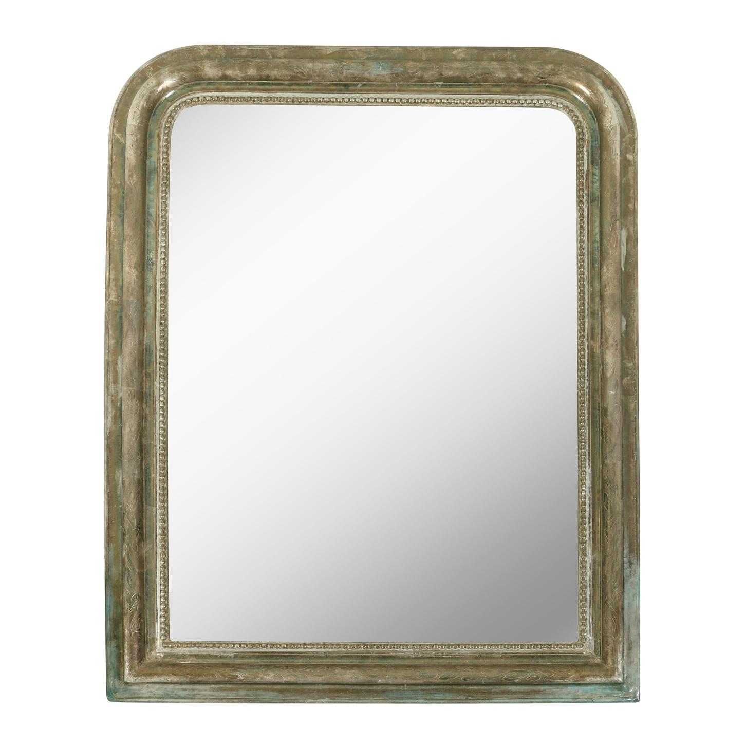 20th Century Antique Gilt Silver Louis Philippe Mirror
