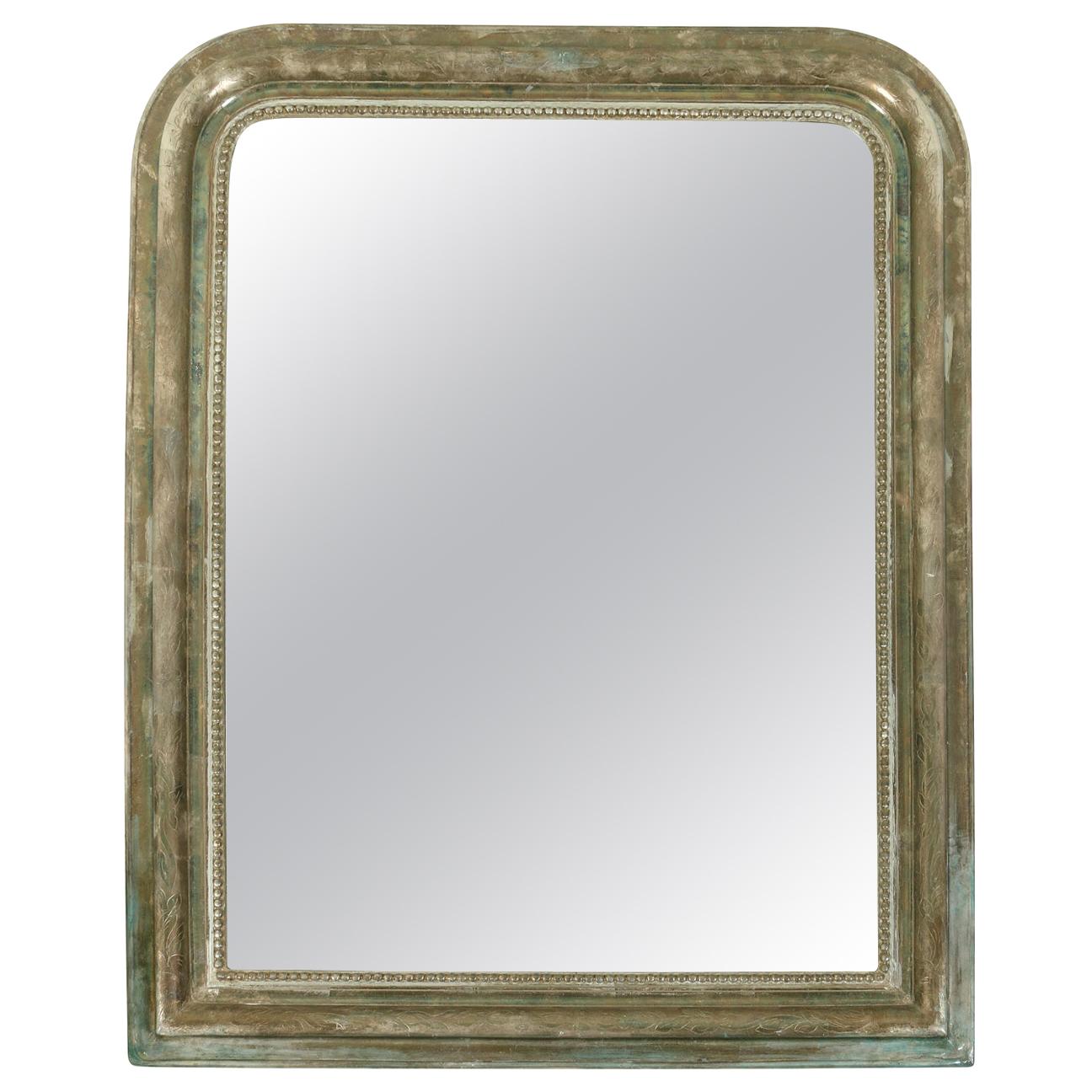 Antique Gilt Silver Louis Philippe Mirror