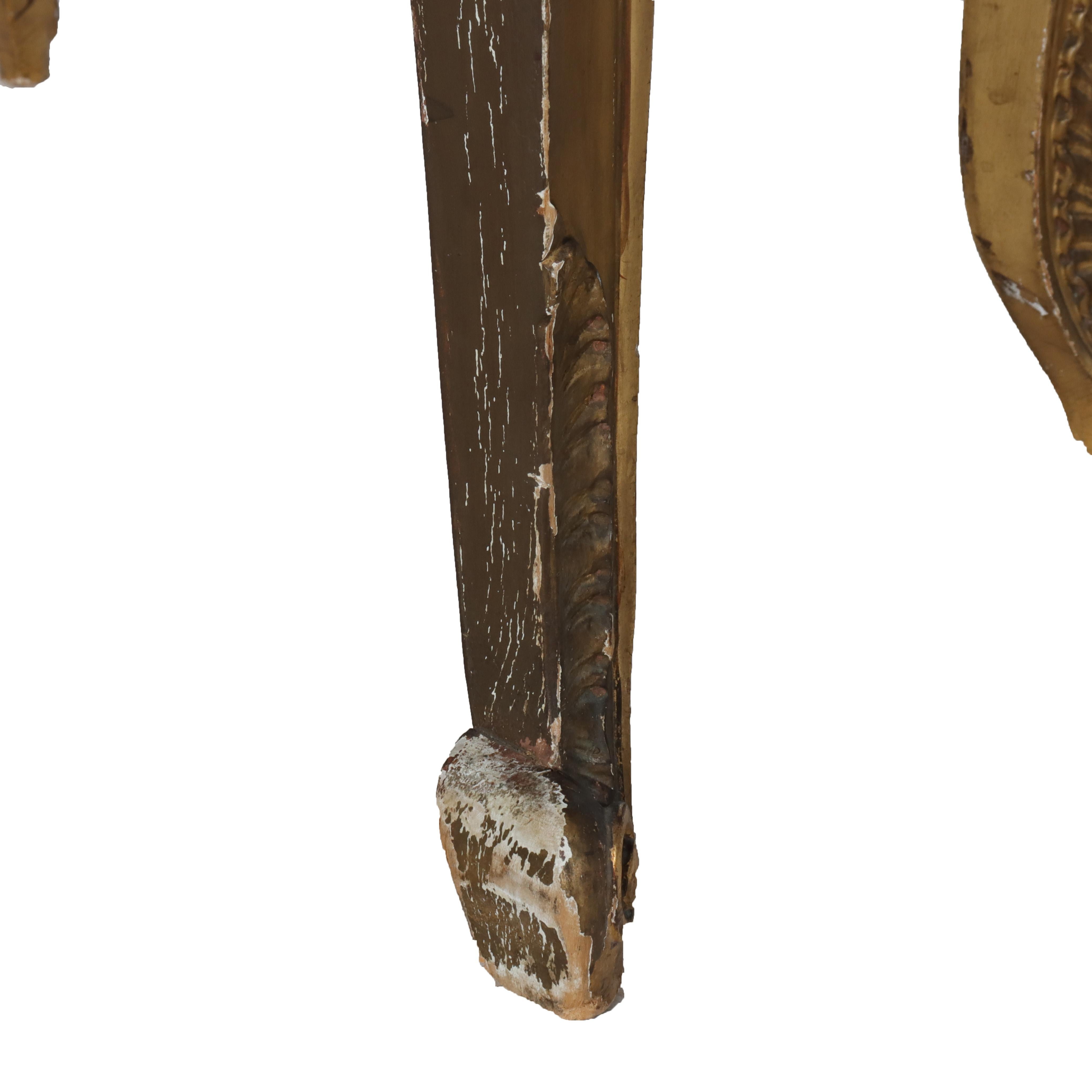 Antique Gilt & Vernis Martin Painted Marble Top Bombay Commode 19thC For Sale 7