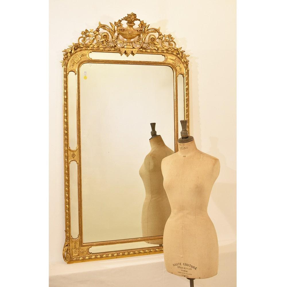 antique gold framed mirror