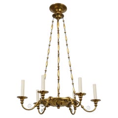 Antique Gilt Wood Chandelier