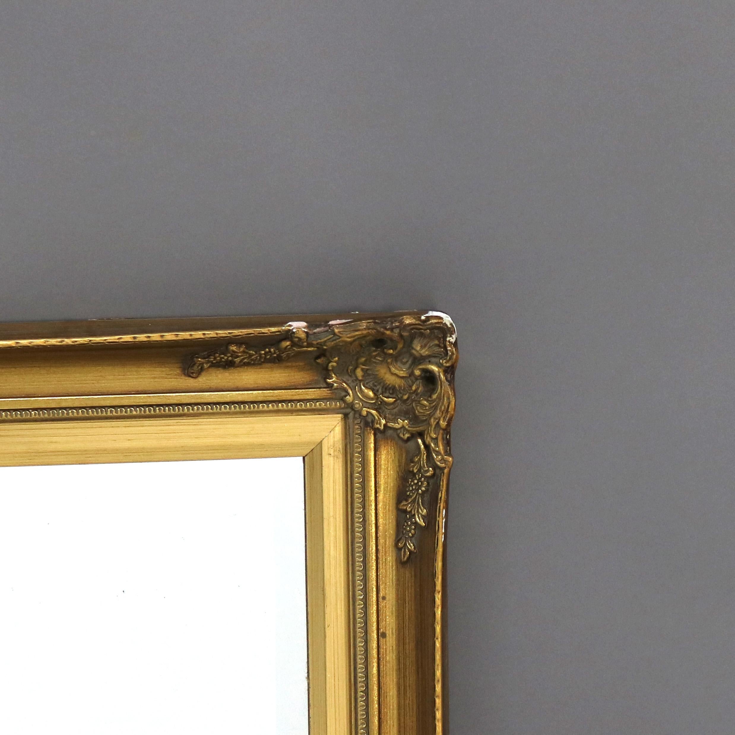 Antique Mirror con cornice in legno dorato C1930 in vendita 3