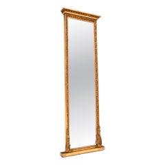 Antique Gilt Wood Mirror by Maple and Co